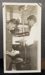 Photo Portrait Bookbinder Printer Man Work Craft Factory Press Berlin Company