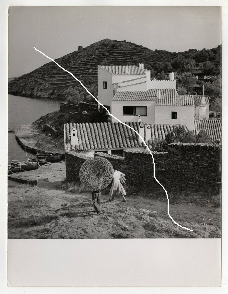 24x18cm Vintage Barite Photo 1961 Salvador Dali House in Cadaques photo E