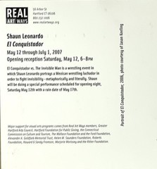 Shaun El C. Leonardo (b. 1979) Art Announcement Card 2007 – El Conquistador