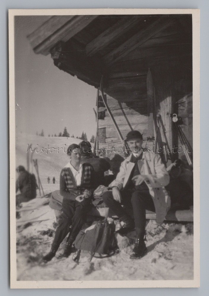Sudelfeld Bayrischzell 1931 – Skiers Hut Ski – Old Photo 1930s