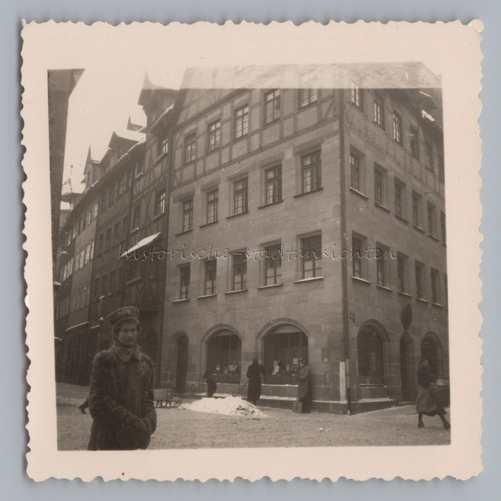 Nuremberg 1941 – Corner of Ebersgasse – Old Photo 1940s