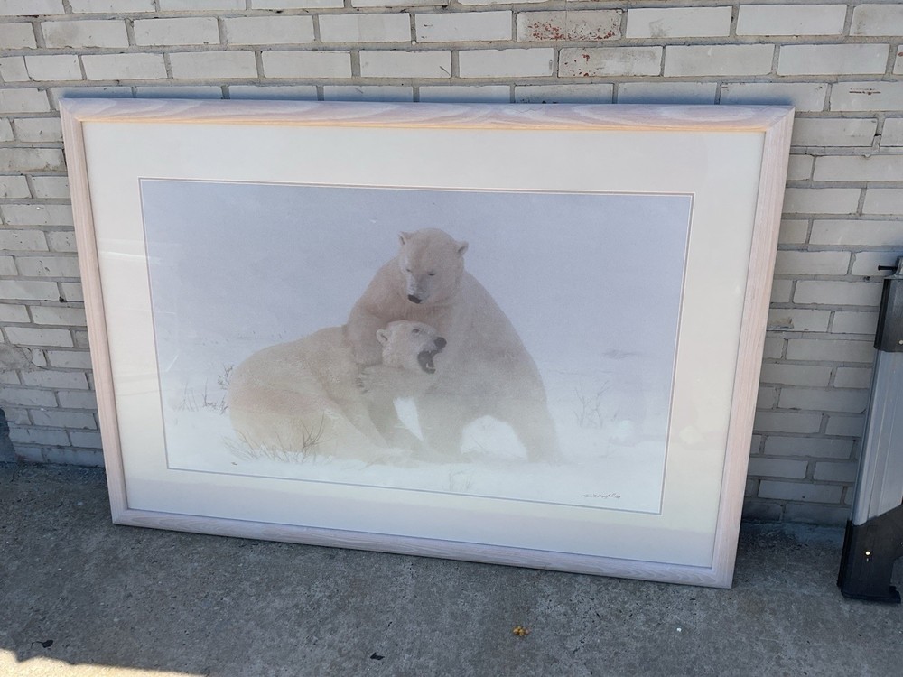 Thomas D. Mangelsen Signed Polar Bear Limited Ed 155/500 Photograph Art 46*64