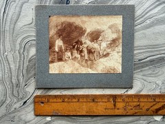 HIKERS IN DRESS CLOTHES Original Photo 5 1/2″ x 6 1/2″ ANTIQUE PHOTOIGRAPH