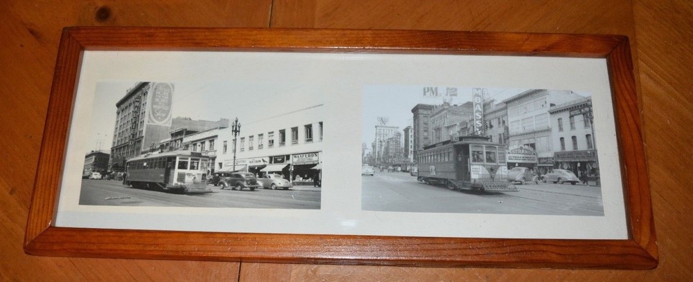 RARE OLD SAN FRANCISCO STREET CAR / CABLE CAR PHOTOGRAPH ART LOT 35553
