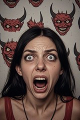 5 ~ 4X6 Glossy HORROR Fine Art ‘ SCREAM QUEEN ‘ Photo FANTASY Set ! 211359090