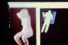Vintage Art History 35mm Glass Slide George Segal Putting Up Hair 1967