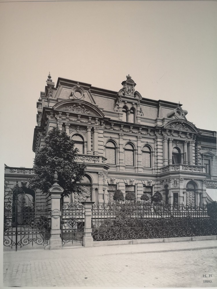 Large Phototype 1889. Bremen. House Frerichs, Osterdeich 27. Hermann Oskar