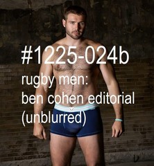 MALE PORTRAIT #1225-024b -athletes series -rugby men -ben cohen – free ship/usa