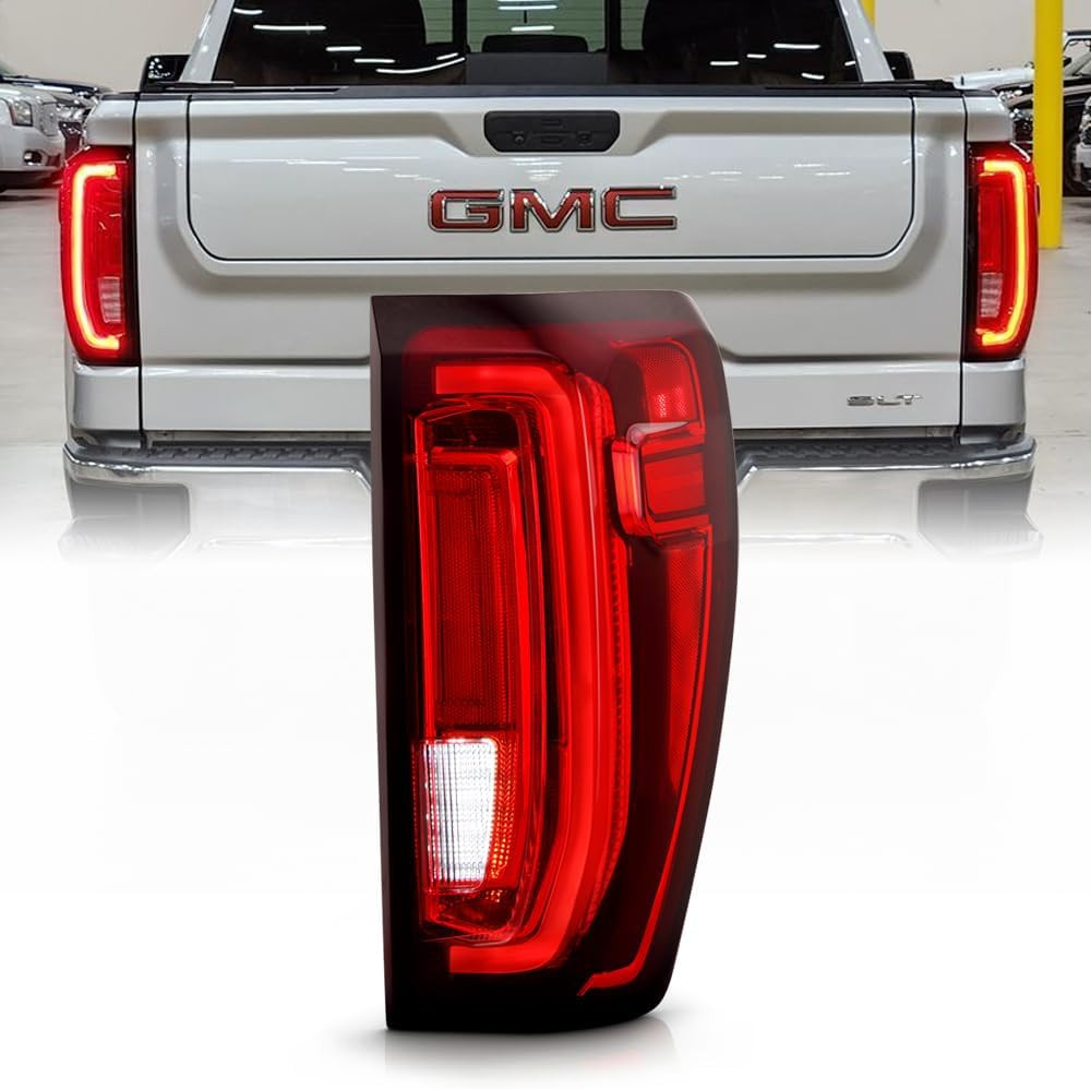 – for [Factory LED Type] 2019-2023 GMC Sierra 1500 Full LED Tail Light Brake Lam