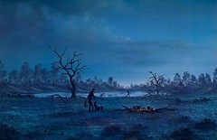 JACK ABSALOM AUSTRALIAN SIGNED PHOTOGRAPH «OUTBACK CAMPSITE» 2002