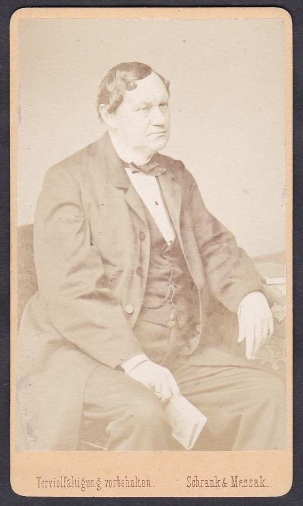 Karl Rettich Actor Director Theater Vienna Portrait CDV Photo 1870