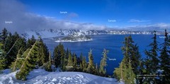 Crater Lake National Park Oregon Winter Snow Landscape Photo Poster Print CL01