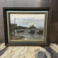 WR MACASKILL NOVA SCOTIA CANADA Indian Harbour 1935 “Lobster” Print Signed