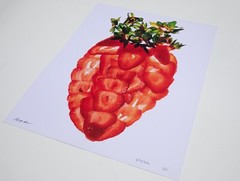 A Strawberry – 17″ x 22″ Fine Art Photography Print – Artistic Food Photography