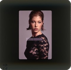 Elite Fashion Model 1994 Original Malinowski 35mm Kodak Slide S15 Black Lace