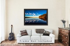 Lake Thunderbird Photography Print: Oklahoma Landscape Sky Reflection Photo