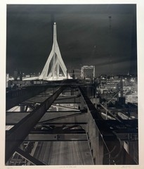 LANCE KEIMIG End of the Road ZAKIM Bridge BOSTON Artery Architecture Night PHOTO