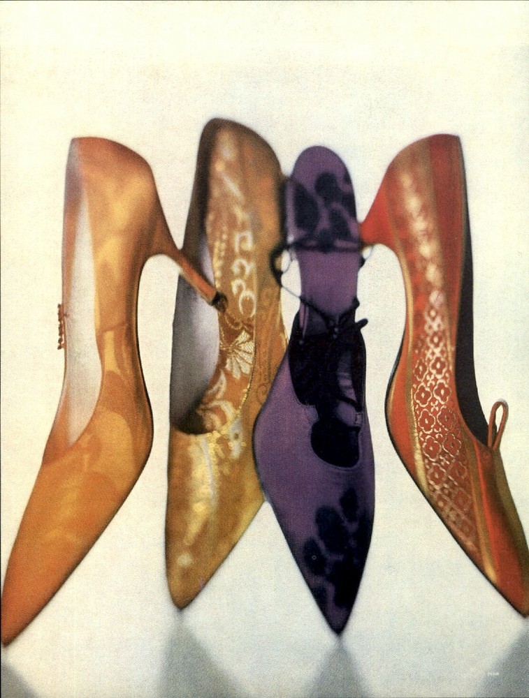 1984 Irving Penn Color 4 Four Fashion Lady’s Shoes Art Photo Engraving
