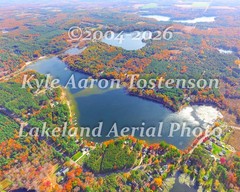 Kusel Lk, Waushara Co., Wild Rose, Wisc, Overhead Airplane Photo. Frame Optional