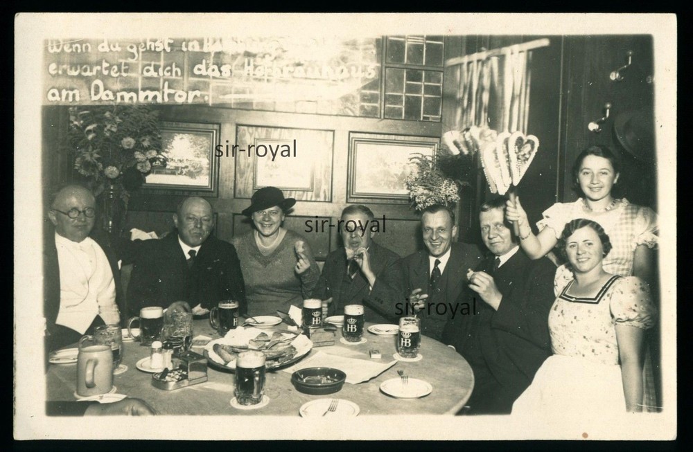 Hamburg 1935 – Hofbräuhaus am Dammtor – 1930er – Foto-AK 14x9cm