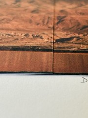 Triptych 3 Panel Photograph Dead Sea Sunset Facing Jordan Signed D Emerson 2006