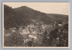Bad Berneck in the Fichtelgebirge 1953 – Local View – Old Photo 1950s