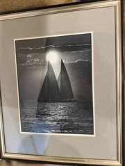 Rosenfeld Collection Framed Maritime Photo Schooner Moonlight Mystic Seaport