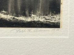 Original Signed Ralph H Anderson Merced River Yosemite Park Gelatin Silver Print