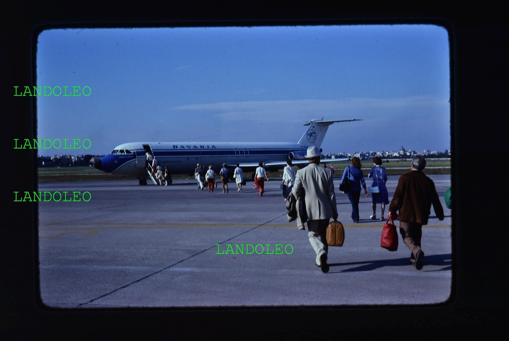 Dia Bavaria Airline BAC 1-11 Albrecht Dürer boarding 1976