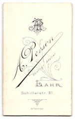 Photograph A. Person, Lahr, Schillerstr. 21, Portrait Elegant Woman in Ruched