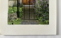 Dennis Barloga Photography Print, «Lavender Cottage” England signed 14 x 11”