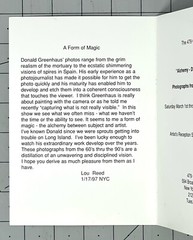 Donald Greenhaus (1941-2007) Art Announcement Card 1997
