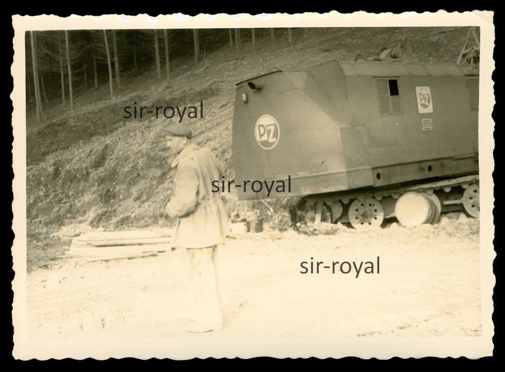 Rope Excavator Construction Machine Vehicle Vehicle Construction Site Technology Photo 11x8cm