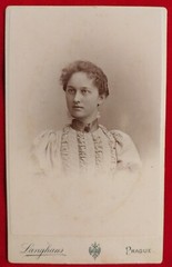 Photo CDV Cabinet Marie Krupičková Praha, Atelier Langhans