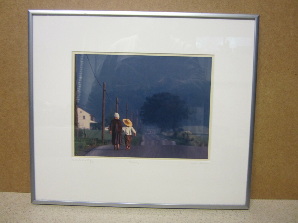 BILL COLEMAN AMISH PHOTOGRAPHY PHOTOGRAPH CHILDREN FISHING SIGNED NUMBERED 208 F