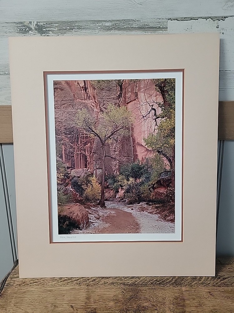 «Co-Op Creek» by Rick Preston 1988 #3, matted and signed,NO FRAME.
