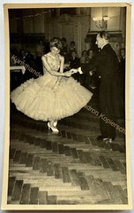 orig. Photo postcard dancing dance Mr. Lady woman around 1955