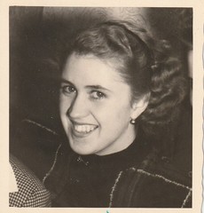 Vintage Photo Beautiful Girl Laughing Snapshot 1954