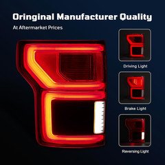 LED Tail Lights Compatible with Ford F150 2018 2019 2020 with Blind Spot Left Dr