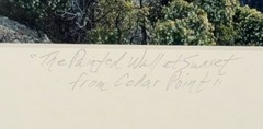 Signed Landscape Photograph “The Painted Wall at Sunset from Cedar Point” Framed