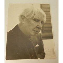 Vintage Carl Sandburg Photograph, inscribed and Signed 11 in. By 14 in.