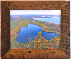 Eleanor & Birch Lakes, Gogebic Co, Watersmeet, MI Aerial Photo. Frame Optional