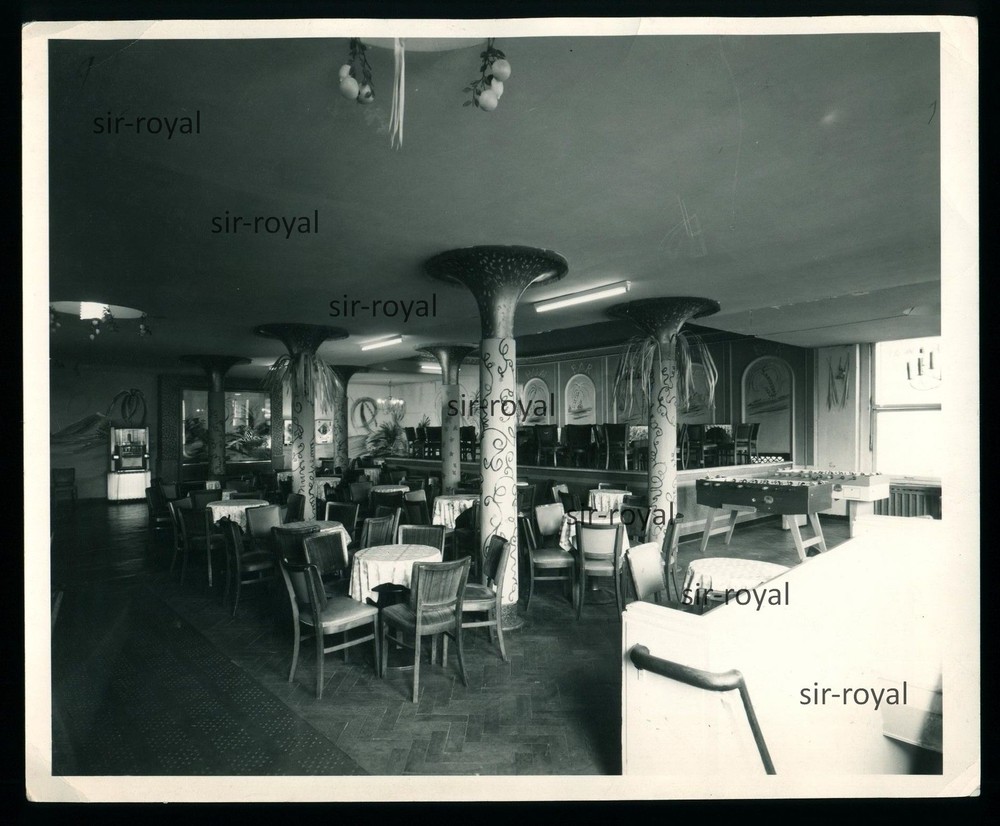 Cafe Restaurant Bar Pub Catering Establishment – 1960s – Photo 15x13cm