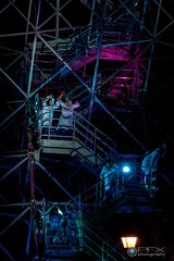 Aerial Performance Art Photo Print 11×14 Industrial Scaffolding Night Stage Show