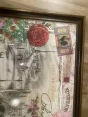 City Of Paris 38x27in Frame With Parisian Dream City And The Mona Lisa Big Frame