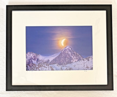 Dawn Eclipse Mt Ritter by Vern Clevenger, 18×22″ framed signed, COA, #37/500 NEW