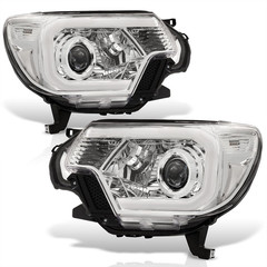 LED DRL Tube Bar Driving Projector Headlights Corner Signal Lamps Headlamps Asse