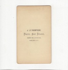 CDV Photo Cute Little Girl – Harlem / USA 1880s