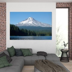 Trillium Lake Mt Hood Oregon Metal Print – Pacific Northwest Landscape Wall Art