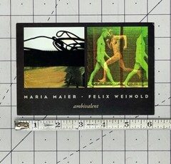 MARIA MAIER & FELIX WEINOLD Art Show Announcement Card 2001 – ambivalent